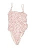 Old Navy Floral Ivory One Piece Swimsuit Size S - photo 1