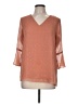 Ivanka Trump 100% Polyester Orange 3/4 Sleeve Blouse Size M (estimated) - photo 1