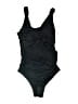 Pink Blush 100% Polyester Solid Black One Piece Swimsuit Size S - photo 1