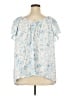 Torrid Blue Short Sleeve Blouse Size 3X Plus (3) - photo 2