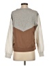 Wanna B Color Block Brown Sweatshirt Size XS - photo 2