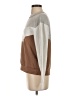 Wanna B Color Block Brown Sweatshirt Size XS - photo 5
