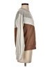 Wanna B Color Block Brown Sweatshirt Size XS - photo 4