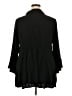 Torrid Black 3/4 Sleeve Button-Down Shirt Size 4X Plus (4) - photo 2