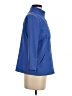 Weekends by Chico's Solid Blue Raincoat Size Sm (0) - photo 4