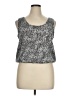 Bar III Silver Sleeveless Blouse Size XL - photo 1