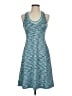 MPG Chevron-herringbone Teal Casual Dress Size XS - photo 1