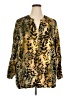 Purejill Animal Print Gold 3/4 Sleeve Blouse Size 3X - photo 1