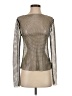 ASTR The Label Metallic Silver Long Sleeve Top Size S - photo 1