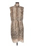 Magaschoni Paisley Tan Cocktail Dress Size M (estimated) - photo 1