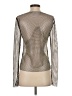 ASTR The Label Metallic Silver Long Sleeve Top Size S - photo 2