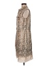 Magaschoni Paisley Tan Cocktail Dress Size M (estimated) - photo 5