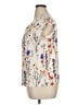 Unbranded Floral Ivory Short Sleeve Blouse Size XL (estimated) - photo 5
