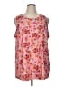 Logo Layers Pink Swimsuit Cover Up Size 1X - photo 1