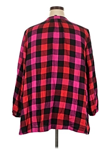 Lane Bryant 3/4 Sleeve Button-Down Shirt (view 2)