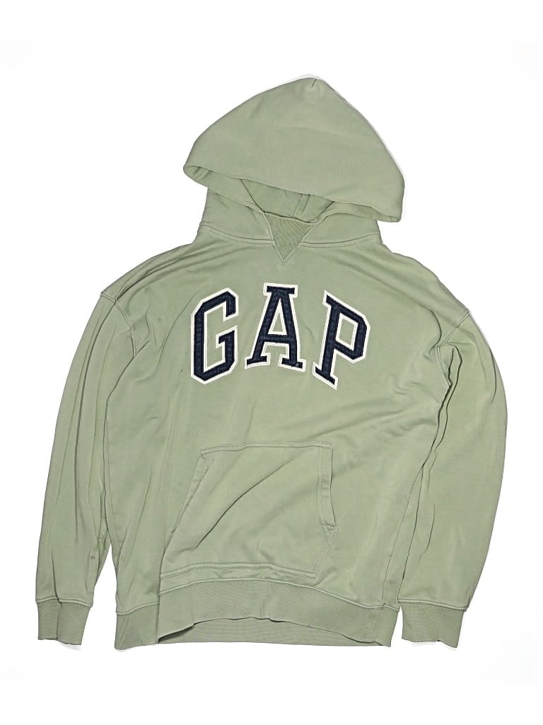 Pre-owned Gap Kids' Pullover Hoodie In Green