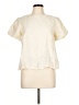 Fun2Fun Ivory Short Sleeve Blouse Size L - photo 1