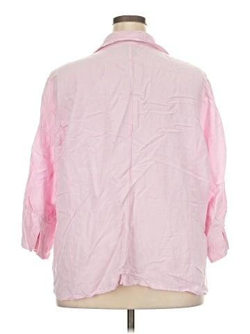 Lane Bryant 3/4 Sleeve Button-Down Shirt (view 2)