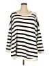 Ellos Stripes Ivory Pullover Sweater Size 3X - photo 1
