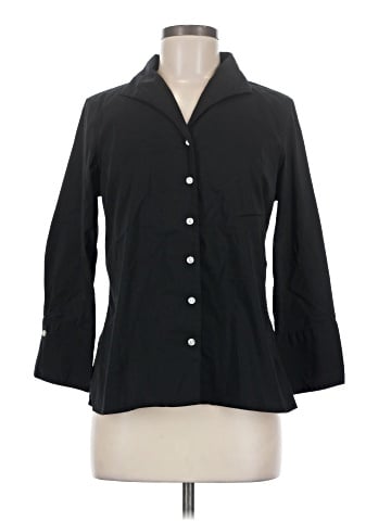 Lands' End 3/4 Sleeve Button-Down Shirt (view 1)