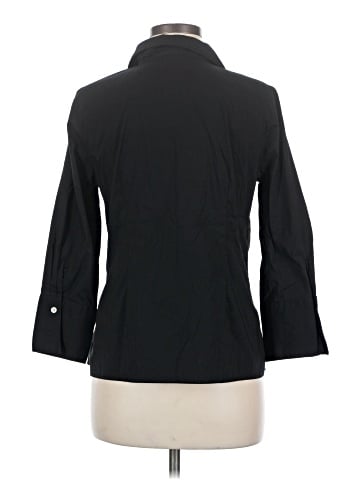 Lands' End 3/4 Sleeve Button-Down Shirt (view 2)