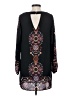 Charlotte Russe 100% Polyester Paisley Black Casual Dress Size XS - photo 2