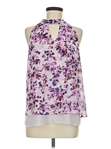 Rose + Olive Sleeveless Blouse (view 1)