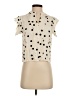 Rain 100% Viscose Polka Dots Ivory Sleeveless Blouse Size S - photo 1