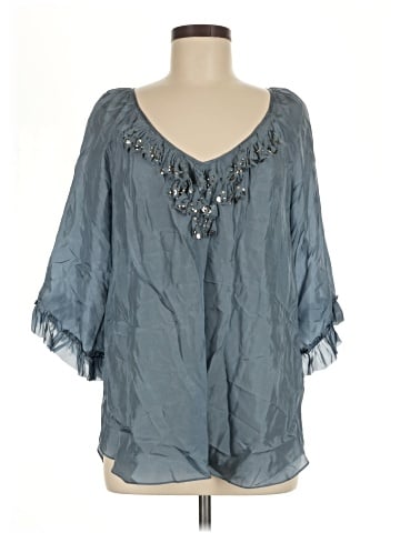Rebecca Taylor 3/4 Sleeve Silk Top (view 1)