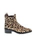 Coach Animal Print Brown Ankle Boots Size 7 - photo 1