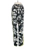 Aqua 100% Polyester Print Black Casual Pants Size S - photo 2