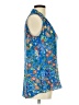 Rose + Olive 100% Polyester Blue Sleeveless Blouse Size M - photo 4