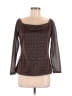 Boston Proper 100% Polyester Brown Long Sleeve Top Size M - photo 1