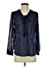 Faded Glory Blue Long Sleeve Blouse Size S - photo 1