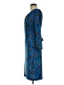 Remade Paisley Blue Casual Dress Size M - photo 5