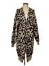 H&M Animal Print Tan Cardigan Size S - photo 1