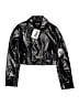 Steve Madden 100% Recycled Polyester Metallic Black Jacket Size XS - photo 1