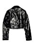 Steve Madden 100% Recycled Polyester Metallic Black Jacket Size XS - photo 2