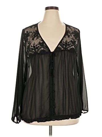 Torrid Long Sleeve Blouse (view 1)