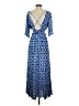 Q2 100% Viscose Blue Casual Dress Size S - photo 2