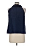 J.Crew 100% Silk Blue Sleeveless Silk Top Size 6 (petite) - photo 2