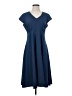 ExOfficio Solid Blue Casual Dress Size 6 - photo 1