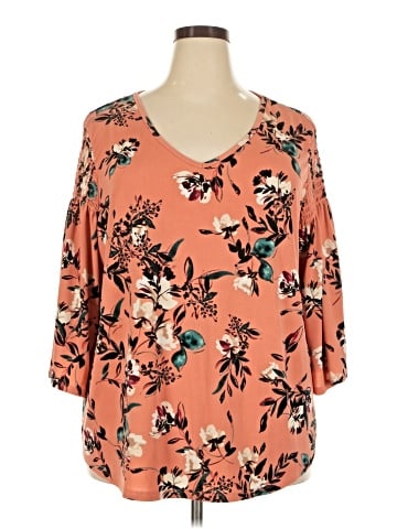 Evri 3/4 Sleeve Blouse (view 1)