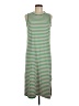 Kule 100% Cotton Stripes Green Casual Dress Size M - photo 1