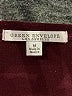 Green Envelope Burgundy Short Sleeve Top Size M - photo 7