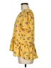 Pleione Yellow Short Sleeve Blouse Size M - photo 5