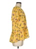 Pleione Yellow Short Sleeve Blouse Size M - photo 4