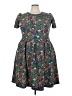 Lularoe Print Blue Casual Dress Size 3XL - photo 1