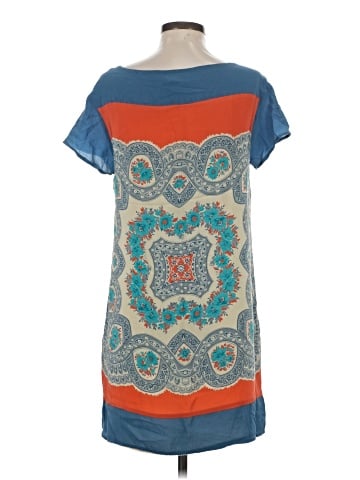 Meadow Rue Short Sleeve Silk Top (view 2)