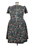 Lularoe Print Blue Casual Dress Size 3XL - photo 2